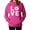 Pink, variant on TeeStars - Love Sloths - Lazy Sloth Smiling Face - Animal Lovers Women Hoodie XX-Large Red