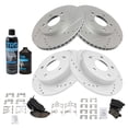 thumbnail image 2 of TRQ Brake Performance Rotor & Posi Ceramic Pad Front & Rear Kit w/Chemicals BKA21935 Fits select: 1997-2001 HONDA PRELUDE, 2 of 8
