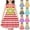 Gray, variant on Zwiiyzr 4-14Y Little Girls Daisy Summer Dress Striped Sleeveless Swing Sundress Kids Casual Floral A-Line Dress Black