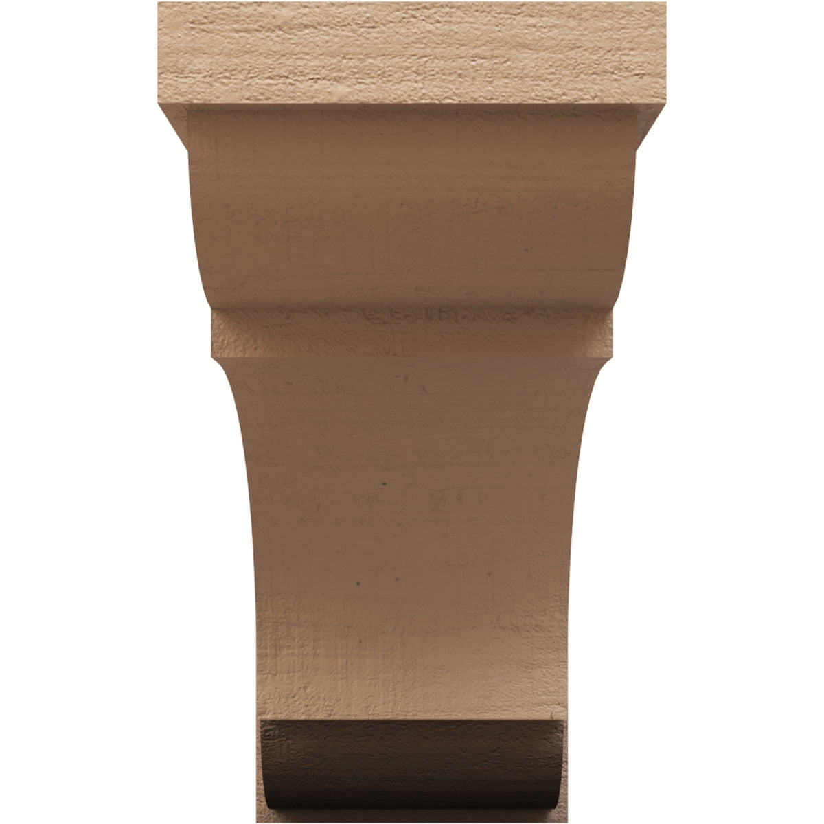 10"W x 30"D x 20"H Classic Bryant Rough Cedar Woodgrain TimberThane Corbel, Primed Tan
