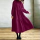thumbnail image 5 of Sudadera sin capucha Gibobby Vestido largo a la moda para Mujer Rosa L, 5 of 5