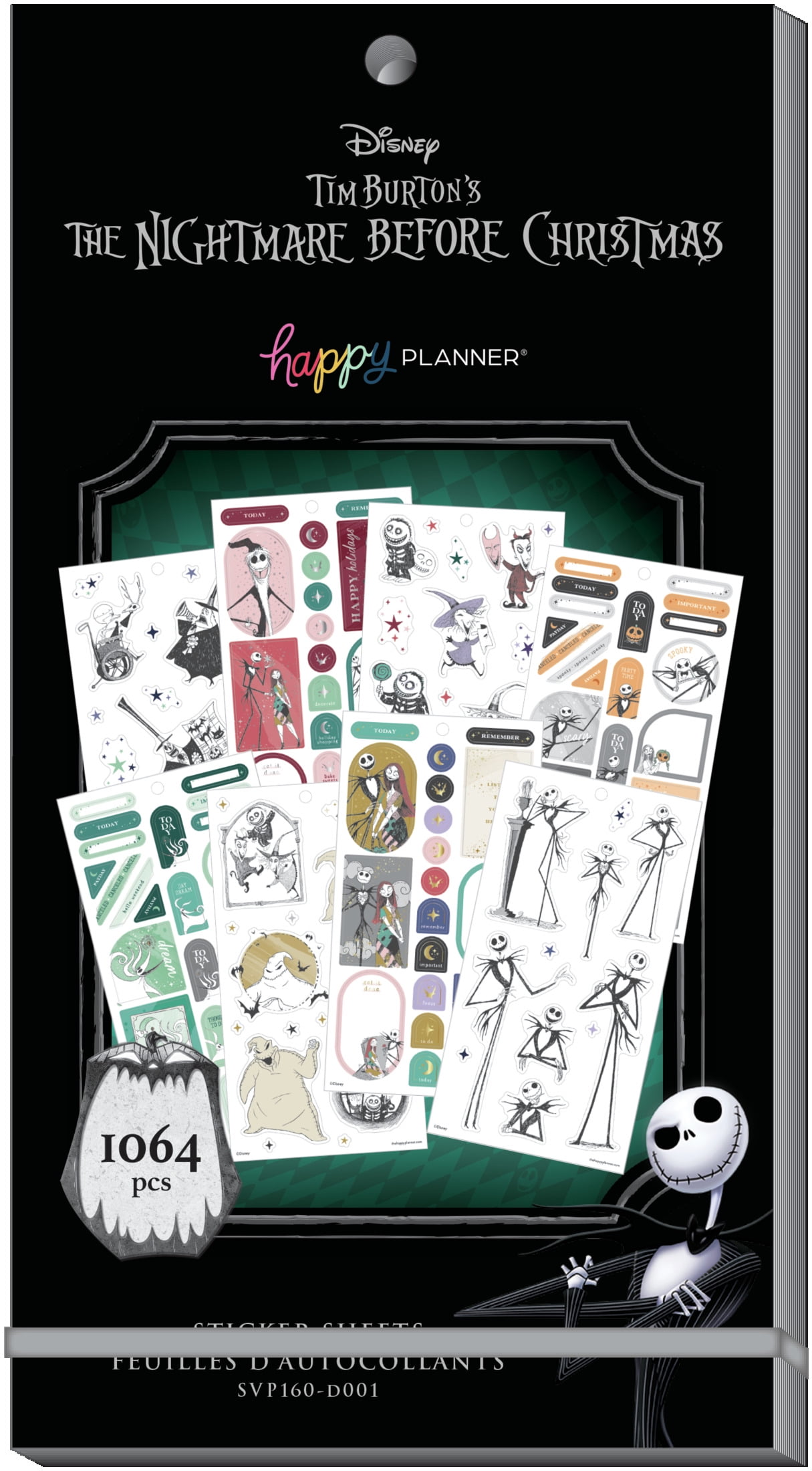 me & my BIG ideas The Happy Planner 60 Sheet Sticker Book - Disney Nightmare Before Christmas Classic