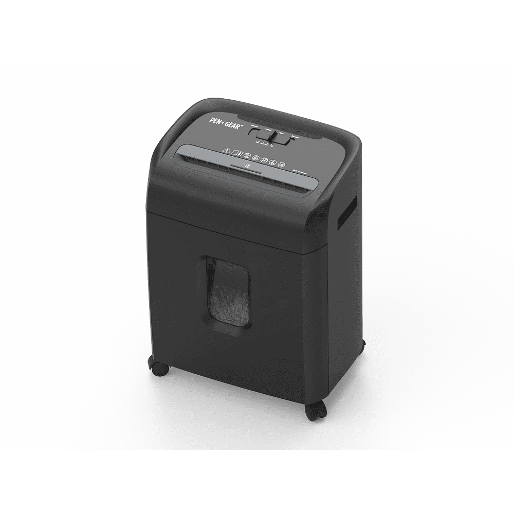 Pen + Gear 10 Sheet MicroCut Shredder, 4Gallon Collection Bin, Black
