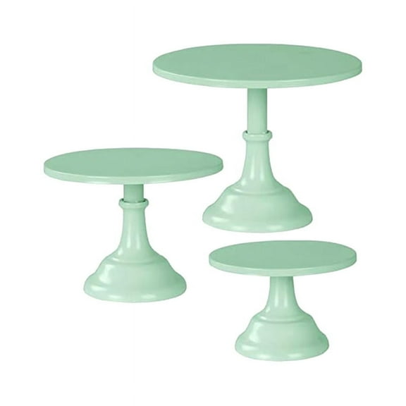 3Pcs Cake Stand, Stand , Tall Stands for Dessert Table, Perfect Display Wedding Graduation Party,Green