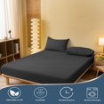 thumbnail image 2 of ABORN 3PC Bedsheet 800 Thread Count 100% Egyptian Cotton 12" Deep Pocket Dark Gray, King, 2 of 7