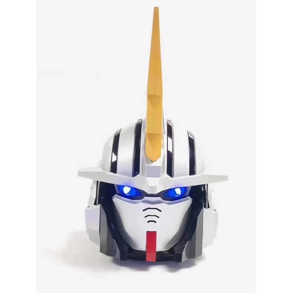 Wireless Bluetooth Speaker Bass Portable Outdoor Speaker Compatible with FM Radio-Mecha Warrior White