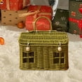 thumbnail image 2 of Panier de Rangement Tissé Réutilisable avec Poignées – Organisateur Polyvalent pour la Déco de la Maison, les Cadeaux des Fêtes et le Rangement Quotidien – Panier en Rotin Naturel et en Jacinthe, 2 of 8