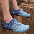 thumbnail image 6 of lnmuld Men Women Barefoot Shoes, Breathable Mesh Shoes for Water Yoga Fitness Hiking Color:Blue,Size:8.5, 6 of 9