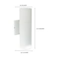 thumbnail image 2 of Nuvo Lighting 2 Light LED Large Up and Down Outdoor Sconce, 2 of 5