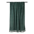 thumbnail image 2 of Dark Green Checked Plaid Throw 50x60 with 3" Fringe, 2 of 3