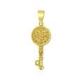 thumbnail image 3 of Precious Stars 14K Yellow Gold San Benito Key Unisex Pendant - No Chain, Pendant Only, 3 of 5