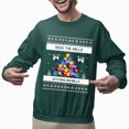 thumbnail image 2 of Christmas Sweatshirt, Deck the Halls with Bowling Balls Funny Christmas Sweatshirt, Unique Holiday Bowling Lover Sweatshirt, Holiday Gift for Women & Men, 2 of 5