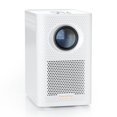 thumbnail image 1 of H700 Quad-Core Android 10 Mini Projector, 4K@60fps HDR10 Decoding, 1080P HD Input, 2.4G/5G WiFi & Bluetooth 5.0, 120 ANSI Lumens LCD Home Theater with Wireless Screen Mirroring, USB 2.0, White, US, 1 of 7