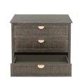 thumbnail image 7 of 3-Drawer Cabinet,Modern Chest of Drawers,Mid-Century Storage Cabinet,Solid Wood Dresser with Large Storage Space,Suitable for Bedroom,Living Room,Study Room,31.54"LX15"WX30.75"H,Grey, 7 of 7