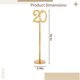 thumbnail image 4 of Números de mesa de madera del 1 al 40 con base resistente - Ideal para bodas, restaurantes y eventos Portanúmeros de mesa de madera livianos - Números grandes y fáciles de leer - 3,1 x 3,1 x 13,8 pu, 4 of 5