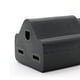 thumbnail image 3 of Adaptador,Adaptador de enchufe de 2 clavijas a 3 clavijas para exteriores.,Adaptador de enchufe americano a europeo Travel power,Enchufe adaptador de salida de 2 clavijas a 3 2 piezas, 3 of 5