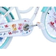 thumbnail image 5 of USToyOutlet 20" Cruiser Steel Frame Bicycle Coaster Brake One Piece Crank, White Full cover Chain Guard, Baby Blue Basket, Fenders & Rims, White Tire Kid's Bike - White/Baby Blue, 5 of 9