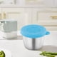 thumbnail image 4 of Pisexur Batería de cocina Taza de acero inoxidable 304 con tapa de cinta adhesiva, disponible para uso en exteriores. para la cocina del hogar, 4 of 5