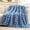 Misty Blue, variant on Cozy Bliss Reversible Faux Rabbit Fur Throw Blanket, Plush Bubble Texture for Couch and Bed, Misty Blue, 50 x 60 in