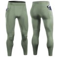 thumbnail image 1 of Pantalones de fitness para hombre, de secado rápido, negros, mallas deportivas para entrenamiento, running, yoga, mallas de verano, 1 of 5