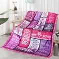thumbnail image 3 of 18th Birthday Decorations for Girls 18th Birthday Gifts for Girls, Happy 18 Year Old Girl Birthday Blanket for Teen Girls Daughter Sister Friends, Soft Comfortable Party Decoration Blanket 50x60, 3 of 7