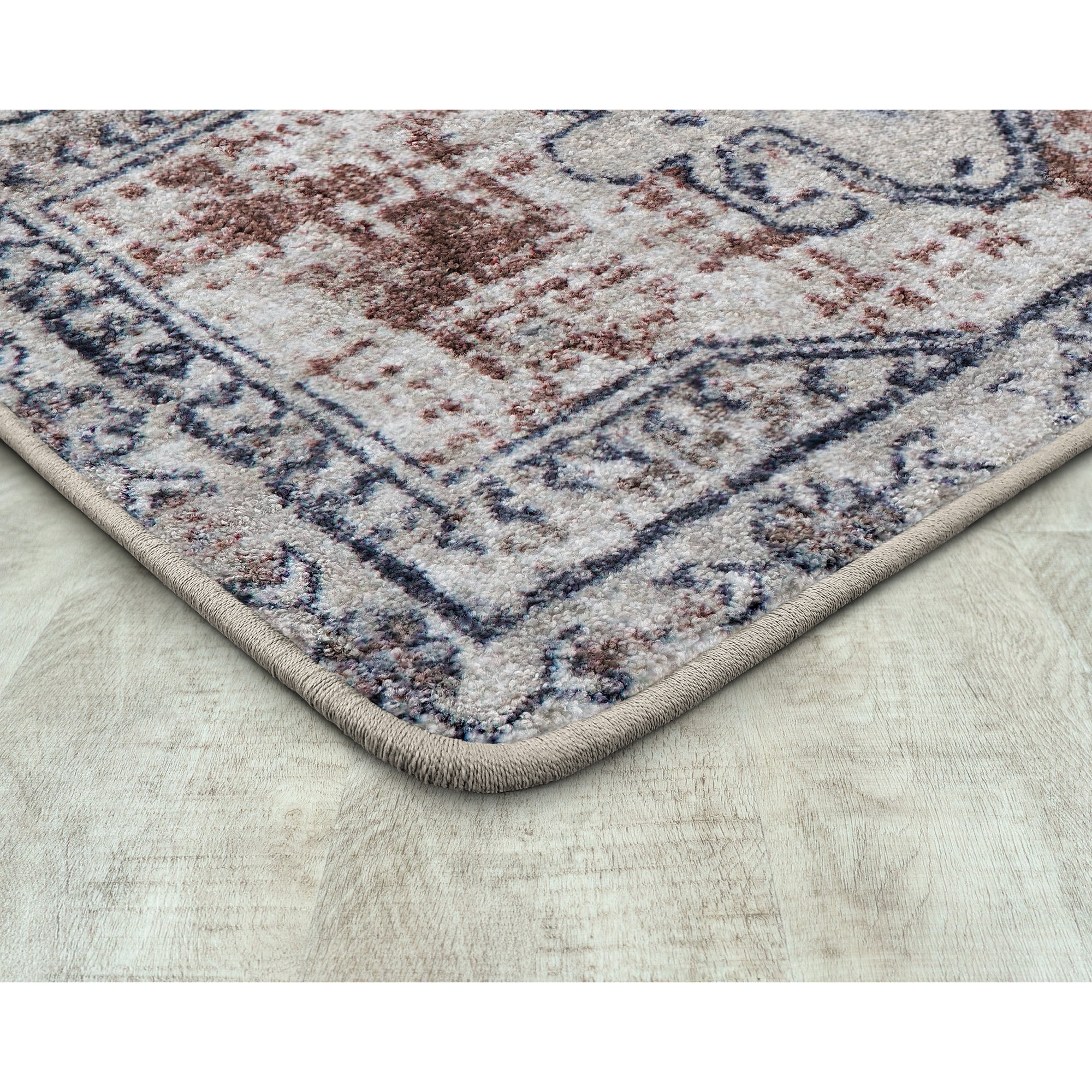 Joy Carpets Canyon Tapestry 2'1" x 7'8" Indoor Runner Rug in Color Terracotta
