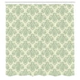 thumbnail image 2 of Ambesonne Vintage Shower Curtain, Victorian and Ornamental, 69"Wx75"L, Cream and Laurel Green, 2 of 4