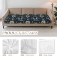 thumbnail image 2 of Xoenoiee Universe Moon Star Print Sofa Cushion Covers Jacquard High Stretch Fabric Furniture Protector for Living Room, Washable Sofa Seat Slipcover for Kids Pets, 2 of 7