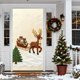 thumbnail image 1 of Mineart Christmas Snowman Door Cover Festive Design Decorative Door Curtain Hanging for Home Entryway Party Holiday Decoration, 1 of 1