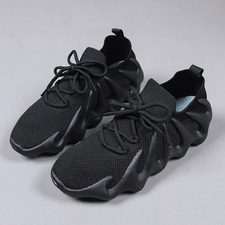 

Mesh Breathable White Sneakers Women‘s Fashion Octopus Low Top Lace-Up Sneakers
