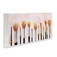 thumbnail image 3 of Stupell Industries Pink Makeup Brush Collection Beauty & Fashion Painting White Framed Art Print Wall Art, 30 x 13, 3 of 9