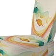 thumbnail image 4 of Designart "Multi-Color Abstract Waves IV" Upholstered Modern & Contemporary Accent Chair and Modern & Contemporary Arm Chair - Multiple Color & Pattern, 4 of 7