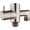 Brushed Nickel, variant on BRIGHT SHOWERS Brass Shower Arm Diverter Valve for Hand held Showerhead and Fixed Spray Head, 3-Way Shower Head Diverter Valve, Oil-Rubbed Bronze