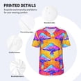 thumbnail image 3 of KLL Magic Mushrooms for Men's Baseball Shirts,Short Sleeve Casual Shirts Button Down Shirt for Men Beach Summer Wedding Shirt-X-Large, 3 of 7