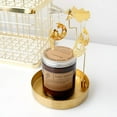 thumbnail image 4 of Plateau de Rangement Rond en Acier Inoxydable Doré Ovale en Métal Plateau de Service Rond en Acier Inoxydable Doré en Cuivre Clé Bijoux Cosmétiques Présentation Cuisine, 4 of 7