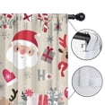 thumbnail image 4 of Blackout Kids Curtains,Beige Christmas Santa and Reindeer Pattern Childrens Insulated Curtains Set Of 2,Bedroom Essentials,Toddler Room Decor 52"x84", 4 of 5