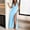 01 Light Blue, variant on Weiqiqre Midi Dresses for Women Sleeveless Halter V Neck Ruched Waist Tie Back Side Split Long Maxi Dress