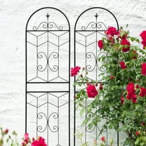 2 Pack Metal Garden Trellis 71" x 19.7" Rustproof Trellis for Climbing Plants