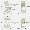 thumbnail image 2 of Best Choice Products 3-Piece Acacia Wood Bistro Set, Folding Patio Furniture w/ 2 Chairs, Table - Sage Green, 2 of 8