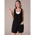thumbnail image 2 of DARING DIVA Women's Denim Sleeveless Casual Loose Romper with Pockets XL Black, 2 of 7