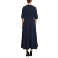 thumbnail image 3 of INSPIRE CHIC Women's Formal Dress Vintage Collared Half Sleeve Church Evening A-Line Dresses 2XL Dark Blue, 3 of 6