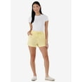 thumbnail image 5 of Time and Tru Women's Linen Blend Pull On Shorts, 3.5" Inseam, Sizes XS-XXXL, 5 of 5