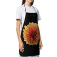 thumbnail image 4 of Easygdp Orange Dalia Apron Waterdrop Resistant with 2 Pockets,Oil Resistant Cooking Kitchen Chef Apron for Women Men, 4 of 7