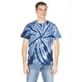 thumbnail image 2 of Dyenomite 200TT Solid Pinwheel Tie Dye T-Shirt - Navy, Small, 2 of 2