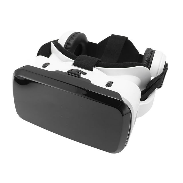 3D Glasses Headset, VR Headset Soft Inner Lining with Built in Headphone for 5.5 To 7.2 Inch Phone