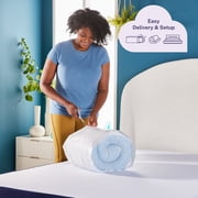 Sleep Innovations Memory Foam Mattress Topper, Full, Gel Dual Layer Support, 4 inch