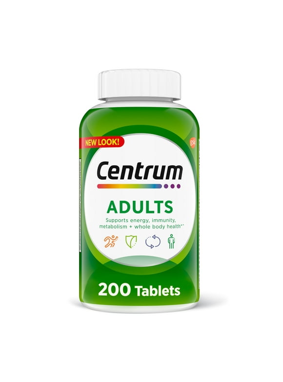 Centrum Men and Women Multivitamin Supplement Tablets, 200 Count