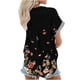 thumbnail image 4 of Tops de Mujer Camisas Blusas Blusa de Solapa Casual Estampado de Manga Corta Camisa Suelta Botones Cárdigan Odeerbi  ODB145922, 4 of 6