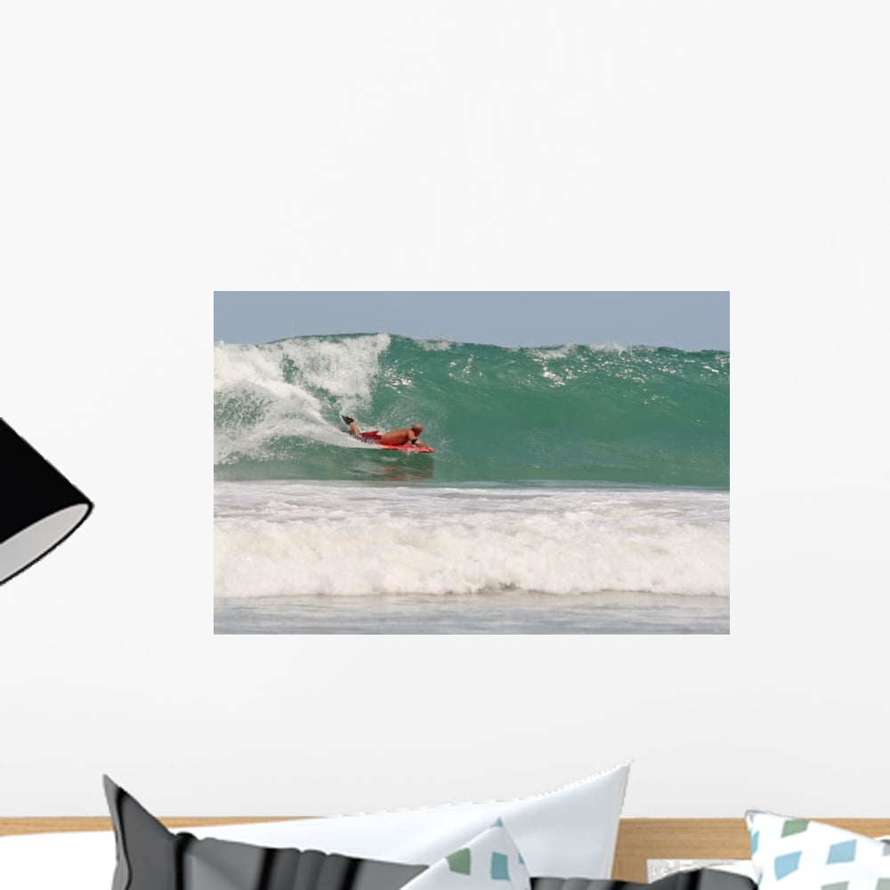 Bodyboarding Thailand Wall Mural Decal by Wallmonkeys Vinyl Peel and