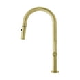 thumbnail image 3 of Chalet Single Handle, Pull-Down Kitchen Faucet in Brushed Gold, 3 of 11